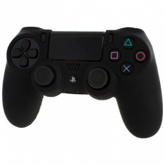 Pro Soft Silicone Protective Cover with Ribbed Handle Grip [Black] /PS4 foto