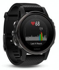 Garmin fenix 5S saphir negru with negru Armband 42mm foto