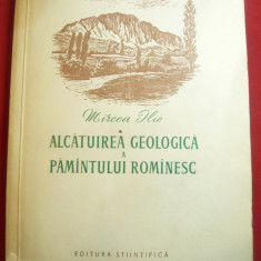 Mircea Ilie - Alcatuirea Geologica a Pamantului Romanesc -Prima Ed. 1956 ,286 p