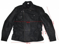 Geaca moto piele Held, mesada, protectii, model clasic, ventilatii, barbati, 58 foto