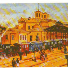 CPI B 10755 CARTE POSTALA - "TRENUL ORIENT EXPRES" IN BUCURESTI