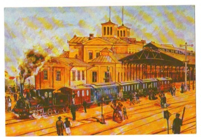 CPI B 10755 CARTE POSTALA - &amp;quot;TRENUL ORIENT EXPRES&amp;quot; IN BUCURESTI foto