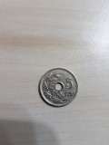 [5] 5 centimes Belgia, 1927, cod 5, VF+, livrare in cartonas