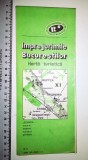 Cumpara ieftin HARTA TURISTICA RSR - IMPREJURIMIE BUCURESTILOR - 1973 / BUCURESTI