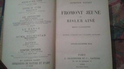 Fromont Jeune-Alfonse Daudet foto