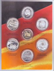 Germania 6x10 euro Argint + 2 euro 2010 - monede comemorative in folder oficial foto