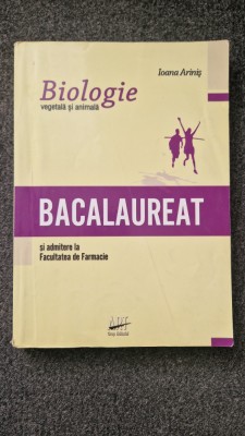 BIOLOGIE BACALAUREAT SI ADMITERE FARMACIE - Arinis foto