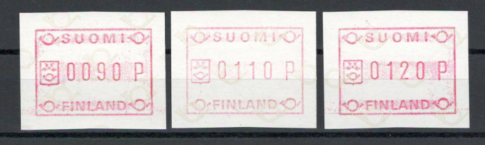 Finlanda MNH - Timbre automat, nestampilat
