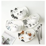 Set 4 Cesti cu platouri si lingurite, CAT