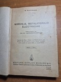 manualul instalatorului electrician - din anul 1942 - 306 pag