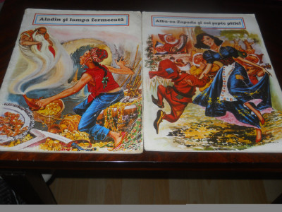 Aladin si lampa fermecata si Pinocchio - 1 carte 1980 , ED. Ceres foto
