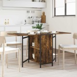 vidaXL Masă de dining 144 x 60 x 75 cm Lemn prelucrat Stejar fumuriu 8006067