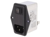Conector Alimentare AC Soclu Tată 6A 250V 1,6mH RIS0622H2