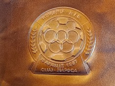 Mapa protocol (Raritate!) meci fotbal ROMANIA - RFG (18.04.1987 Cluj Napoca) foto