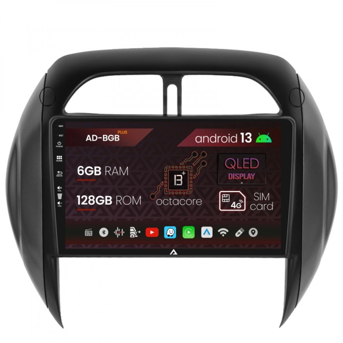 Navigatie Toyota RAV4 (2003-2005), Android 13, B-Octacore 6GB RAM + 128GB ROM, 9 Inch - AD-BGB9006+AD-BGRKIT109V4