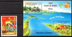 NOUA CALEDONIE 1997, Zodiac, Expo. Hong Kong, serie neuzată, MNH