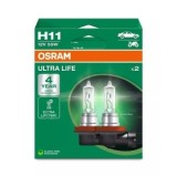 Set 2 Becuri 12V H11 Blister Osram Ultra Life