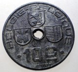 7.313 BELGIA WWII 10 CENTIMES 1943
