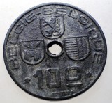 7.313 BELGIA WWII 10 CENTIMES 1943, Europa, Zinc