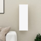 vidaXL Comodă TV, alb, 30,5x30x90 cm, lemn prelucrat
