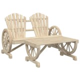 Cumpara ieftin Set mobilier de gradina, 2 piese, lemn masiv de brad