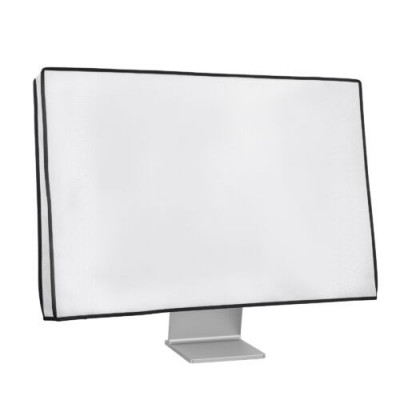 Husa pentru monitor de 31-32 inch, Kwmobile, Alb, Textil, 44636.02 foto