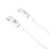 Cablu Date si Incarcare USB-C - Lightning XO Design NB-Q189A, 20W, 1m, Alb