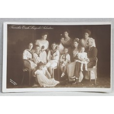 FAMILIA ARHIDUCELUI LEOPOLD SALVATOR , CARTE POSTALA ILUSTRATA , MONOCROMA, NECIRCULATA , PERIOADA PRIMULUI RAZBOI MONDIAL
