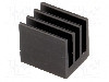 Radiator extrudat, aluminiu, 17x13.5mm, negru, FISCHER ELEKTRONIK, T136920