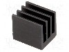 Radiator extrudat, aluminiu, 17x13.5mm, negru, FISCHER ELEKTRONIK, T136920 foto