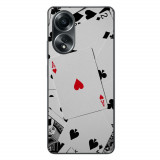 Husa compatibila cu Oppo A58 4G Silicon Gel Tpu Model Carti Poker