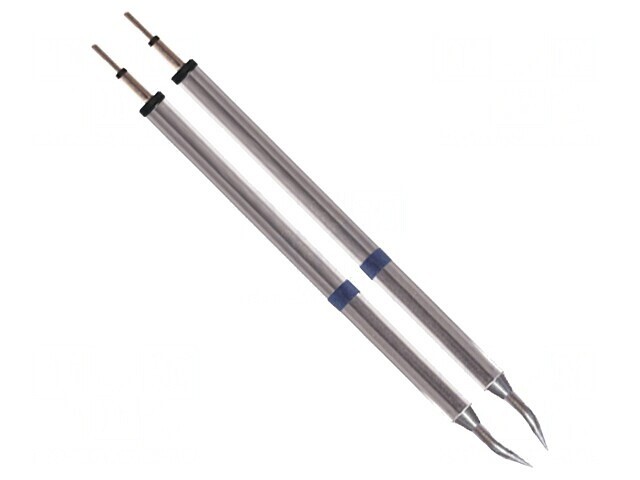 V&acirc;rf conic &icirc;ndoit 0,4mm pentru clești fierbinți, 2 buc.