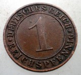 B.251 GERMANIA WEIMAR 1 REICHSPFENNIG 1935 F