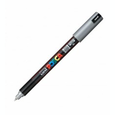 Marker Uni Posca 0.7mm Pc-1mr Argintiu foto
