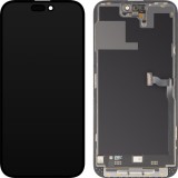 Cumpara ieftin Display cu Touchscreen MP compatibil cu Apple iPhone 14 Pro Max, cu Rama, Versiune Premium Soft OLED FHD 120Hz, Negru