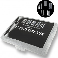 Tipsuri Unghii Reutilizabile Smart Forms Liquid Tips ,Set 60 buc, 12 Marimi, Tip Mix