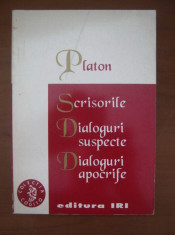 Platon - Scrisorile. Dialoguri suspecte. Dialoguri apocrife foto