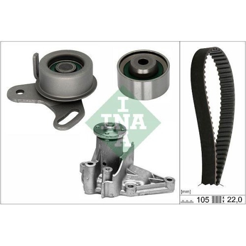 Kit distributie + Pompa apa Hyundai Accent I (X-3), Accent 2 (Lc), Accent 2 Saloon (Lc), Accent 3 (Mc), Accent 3 Saloon (Mc), Accent Sedan (X-3), Cou