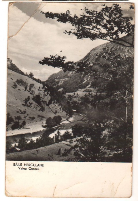 CPIB 22110 - CARTE POSTALA - BAILE HERCULANE. VALEA CERNEI, RPR