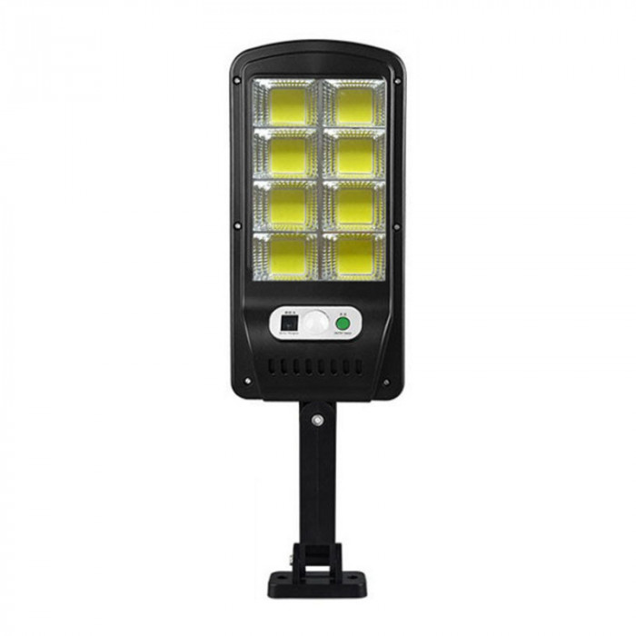Corp de iluminat stradal cu panou solar Street Lamp, 8 x LED COB, 25 W, senzor miscare, telecomanda inclusa