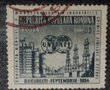 Romania 1954 Lp 373 Conferința internațională a muncitorilor serie 1v stampilata