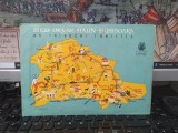 Sibiu-Orașul Stalin Brașov-Sighișoara, un triunghi turistic, hartă de Cecilia Merlaub, 1959, 135