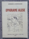 Epigrame alese, Leonard Domnisoru, 2014, 160 pag, stare fb