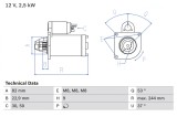 BOSCH 0 986 023 120 starter