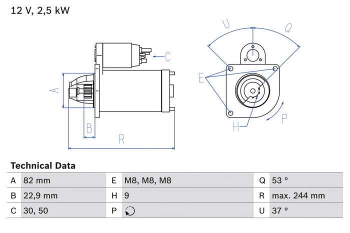 BOSCH 0 986 023 120 starter