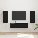 Cumpara ieftin Set comoda TV 2 buc. 30 x 31 x 80 cm Negru
