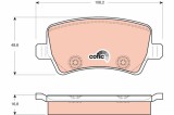 TRW GDB1685 COTEC set placute frana,frana disc