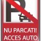 Sticker Indicator Nu Parcati - Acces Auto - 21,5x30 cm
