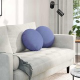 VidaXL Perne de Șezut 2 pcs Albastru Jeans &Oslash;40 x 13 cm țesătură 42014134