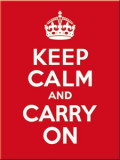 Magnet - Keep Calm and Carry On, Nostalgic Art Merchandising